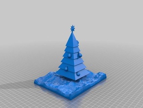 feliz natal 3d impressão árvore 3d print model - Mito3D