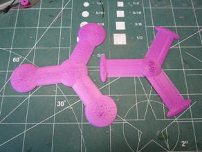 3-Punkt-Bumerangs - Spielzeug Spiele Tragfläche jeplanscom Wurfstern werfen 3d print model - Mito3D