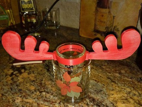 shotglass moose cup holder kitchen dining customized shots 3d print model - Mito3D