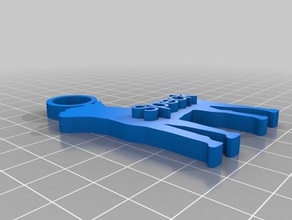 speck keychain Schlüsselanhänger angepasst 3d print model - Mito3D