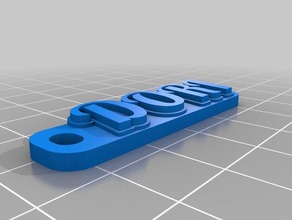 meine angepasste multiline-tag Schlüsselanhänger 3d print model - Mito3D