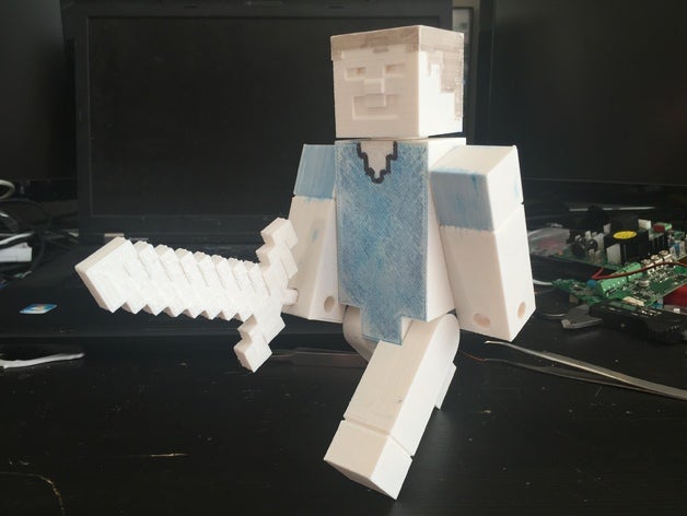 minecraft steve toy game accessories 3D print model - Mito3D