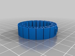 luke dukem 2 flexible name bracelet bracelets customized 3d print model - Mito3D