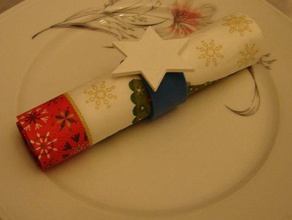 rond guardanapo, noel de natal guardanapo decoração 3d print model - Mito3D