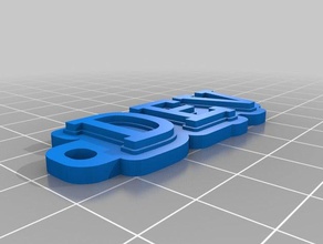 dev Schlüsselanhänger angepasst 3d print model - Mito3D