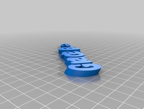 keyfob graciela organization customized 3d print model - Mito3D