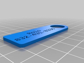 rolokey tag migliorata organizzazione personalizzato 3d print model - Mito3D