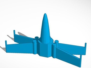 mini x-wing 3d printing 3d print model - Mito3D