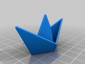 my customized origami ship reprise math art 3d print model - Mito3D