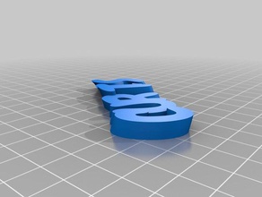 curtis chewy font keychains customized 3d print model - Mito3D