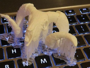 pecore cranio merino ram animali 123dcatch 3d print model - Mito3D