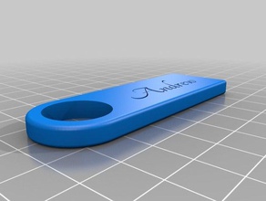 key chain andrew accessories customized 3d print model - Mito3D