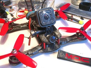 mqc one gopro session mount 30 degree other drone go pro mini quad club 3d print model - Mito3D