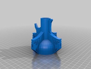rwby weiss myrtenaster slimed Zylinder shortned Requisiten 3d print model - Mito3D