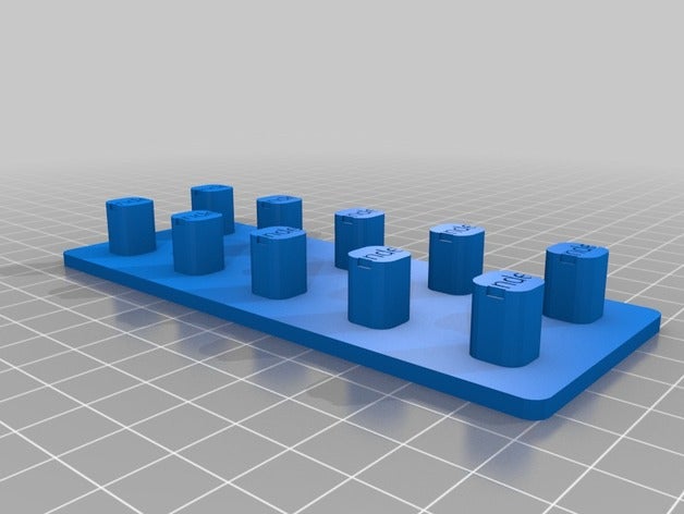 il mio personalizzato parametrico presa organizzatore strumento i titolari scatole 3D print model - Mito3D