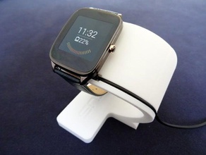 asus zenwatch 2 stand di ricarica accessori smartwatch 3d print model - Mito3D