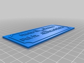 mi personalizados simple cartel con el nombre signos logotipos 3d print model - Mito3D