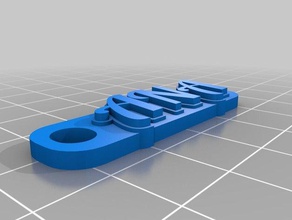 meine angepasste multiline-tag Schlüsselanhänger 3d print model - Mito3D