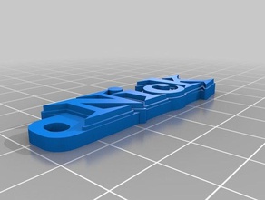 nick sm Schlüsselanhänger angepasst 3d print model - Mito3D