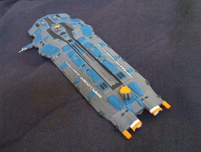 hiigaran crucero de batalla vehículos el buque guerra homeworld nave espacial 3d print model - Mito3D