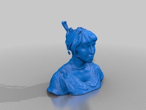 Violett-blau Skulpturen 3d print model - Mito3D
