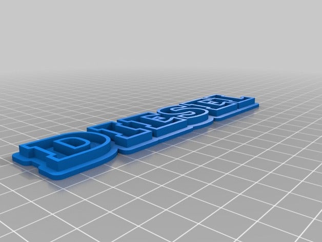 diesel sculture personalizzato 3D print model - Mito3D