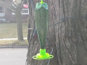 alimentador do pássaro garrafa de refrigerante pequena semente revisão animais 3d print model - Mito3D