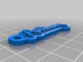 anthony keychains customized 3d print model - Mito3D