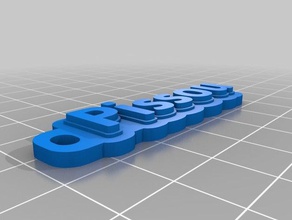 pissou keychains customized 3d print model - Mito3D