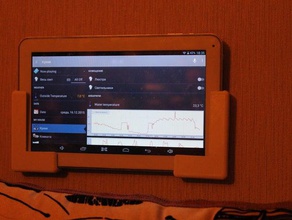 tablet pc wall mount 3d print model - Mito3D