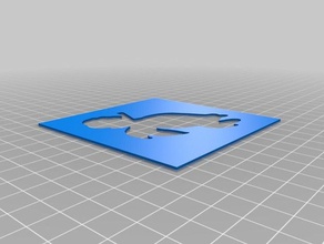 stencil tartaruga art strumenti personalizzato 3d print model - Mito3D