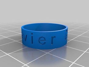 javier góngora anillo los anillos personalizado 3d print model - Mito3D