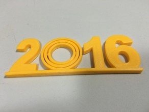 2016 gimbal art felice anno nuovo m3d solidoodle xyz da vinci 3d print model - Mito3D