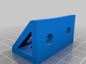 corner block 4 recessed screw holes other 3d print model - Mito3D