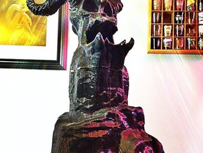 skull mountain sculptures demon monster tower zbrush 3d print model - Mito3D