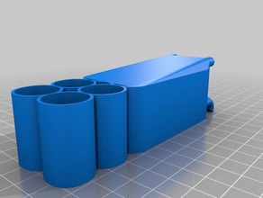 cylinder holder pegstr pegboard wizard tool holders boxes customized 3d print model - Mito3D