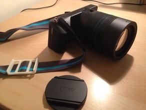 lytro illum tampa da lente titular câmera clipe cinta clip fita 3d print model - Mito3D