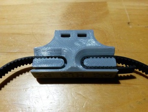 timing belt mount geetech i3 3d printer parts clamp clip holder 3d print model - Mito3D