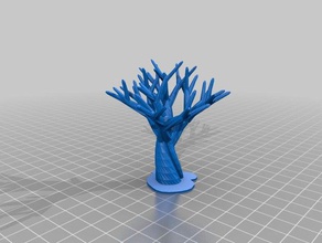 grosso ramo orgânica árvore modelos personalizado 3d print model - Mito3D