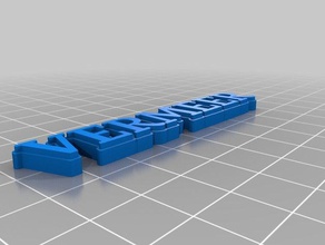 vermeer de porte-clés personnalisé 3d print model - Mito3D