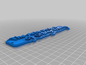 arts project border keychain keychains customized 3d print model - Mito3D