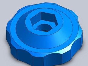 fingerwheel m8 porca handrad mutter partes 3d print model - Mito3D