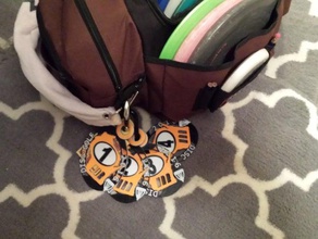 2016 wisconsin disc golf tag sacchetto le monete badge 3d print model - Mito3D