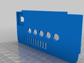 gamecube component back panel video games 3d print model - Mito3D