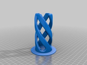 spiral pencil holder office 3d print model - Mito3D