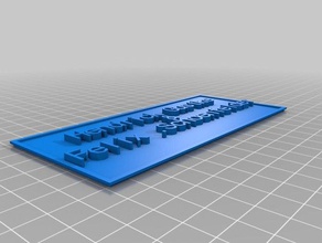 mi personalizados simple cartel con el nombre signos logotipos 3d print model - Mito3D