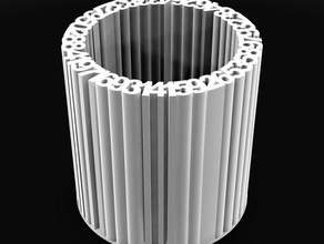 pi vase, Federhalter Container 3d print model - Mito3D