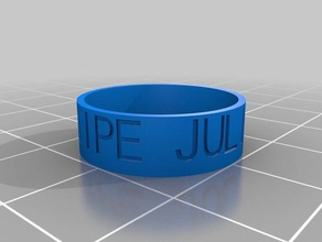 felipe julian ariel anéis personalizado 3d print model - Mito3D