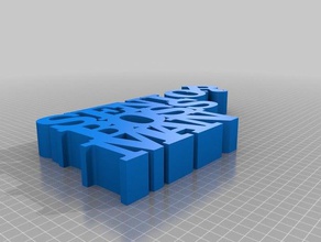 sênior bossman sinal esculturas personalizado 3d print model - Mito3D