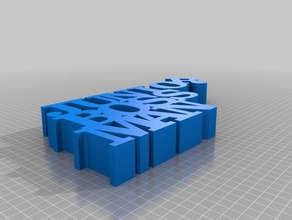 junior bossman sinal esculturas personalizado 3d print model - Mito3D